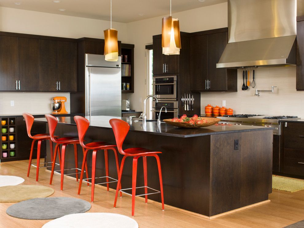 Midcentury Modern for a Midcentury Kitchen with a Seattle and Mid Century Modern Residence by Marilyn Deering Design