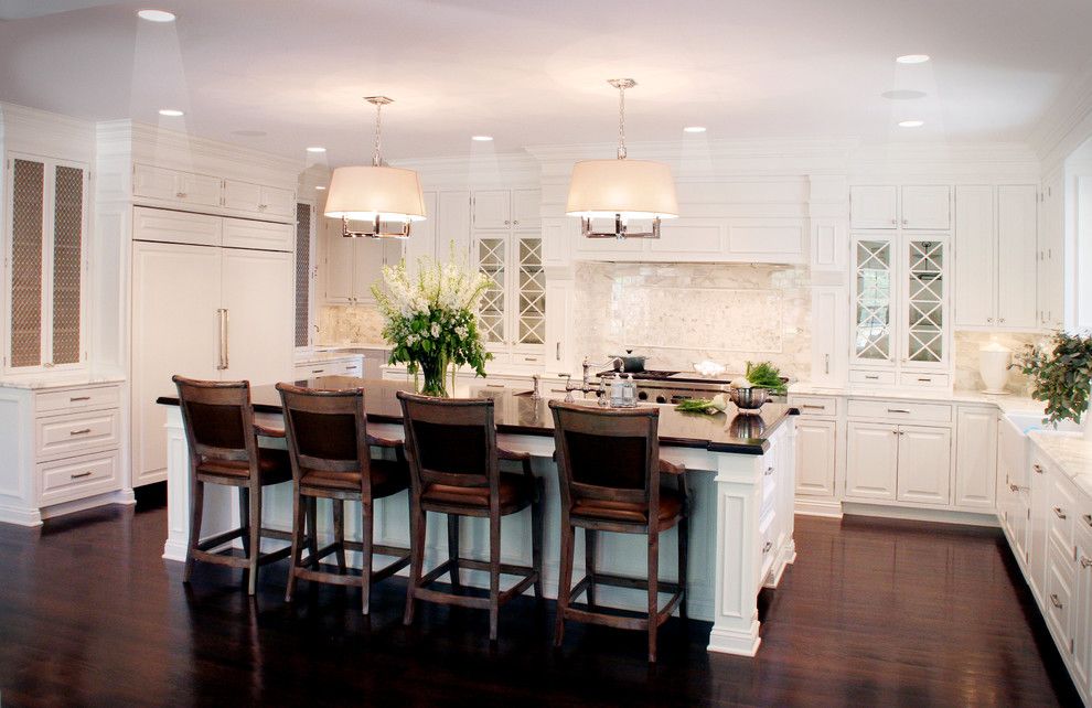 Miniwax for a Traditional Kitchen with a Eat in Kitchen and Classic White Kitchen by House of L Interior Design