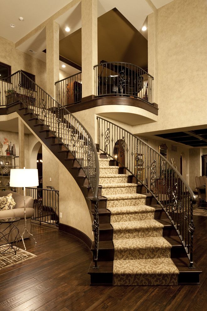 Miniwax for a Traditional Staircase with a Faux Finish and Dream Home Great Rm by Christopher Scott Homes