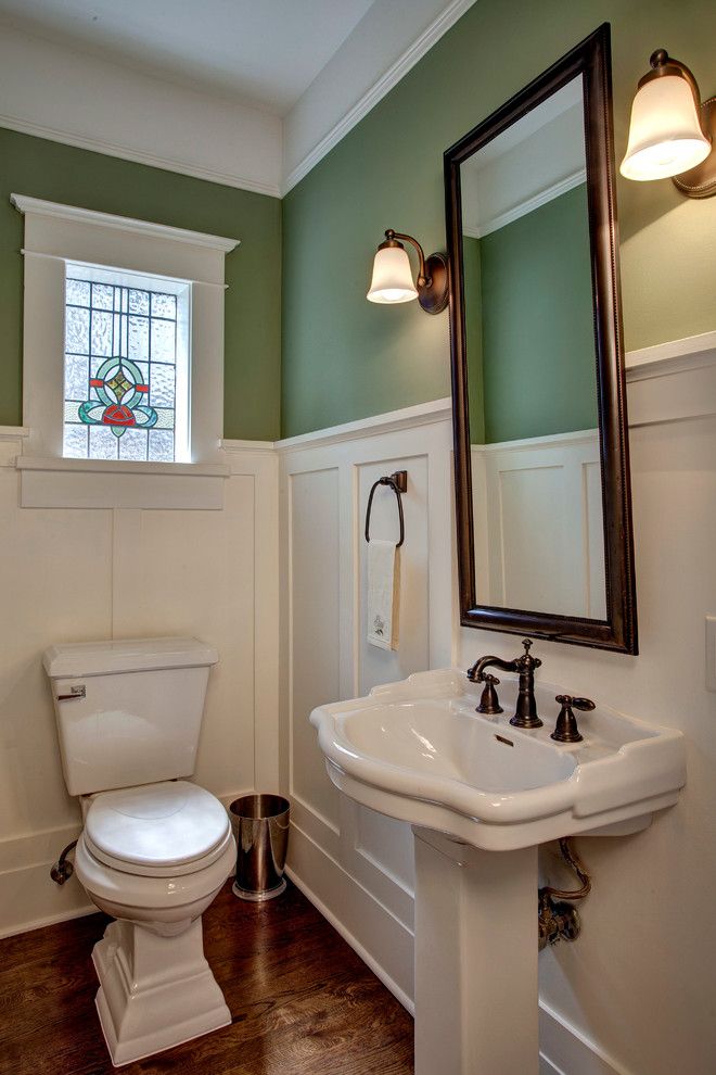 Miniwax for a Victorian Bathroom with a Old House and Bellevue House by Kathryn Tegreene Interior Design