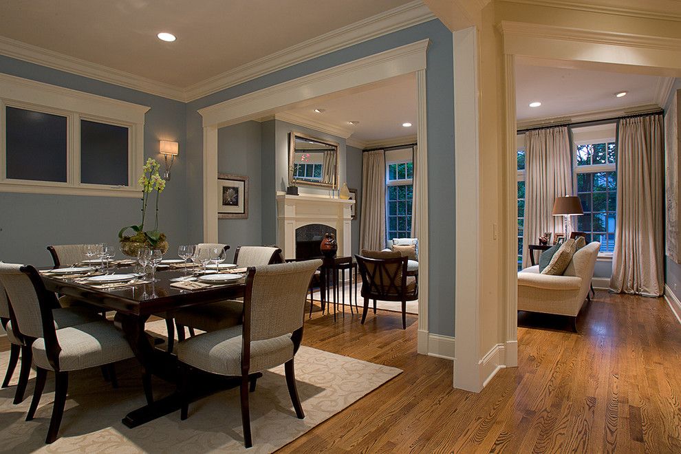 Minwax Colors for a Traditional Dining Room with a Baseboards and Dining Room by Michael Abrams Limited