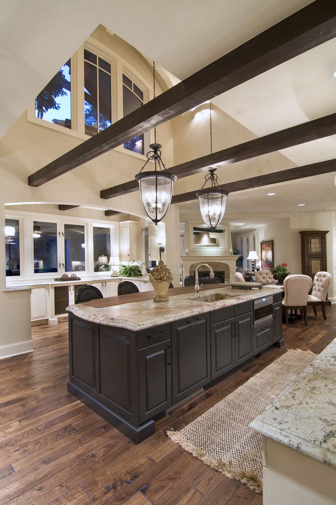 Minwax Colors for a Traditional Kitchen with a Kitchen Island and Spur Road   Edina, Mn by Schrader & Companies