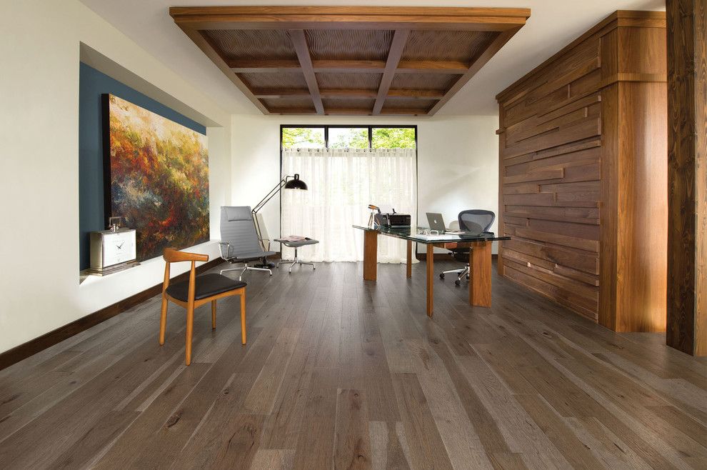 Mirage Flooring for a Mediterranean Home Office with a Office Space and Mirage Floors by Cheaperfloors