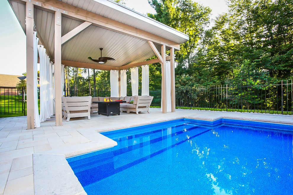 Modern Cabana for a Modern Patio with a Modern Cabana and Pool Cabana by Total Living Concepts