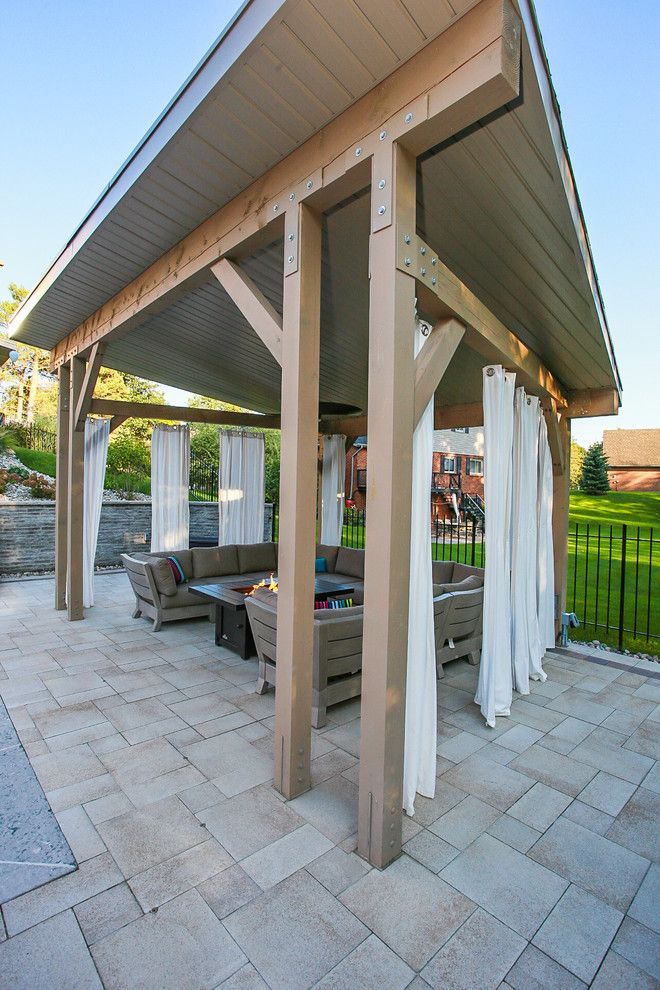 Modern Cabana for a Modern Patio with a Modern Pool and Pool Cabana by Total Living Concepts