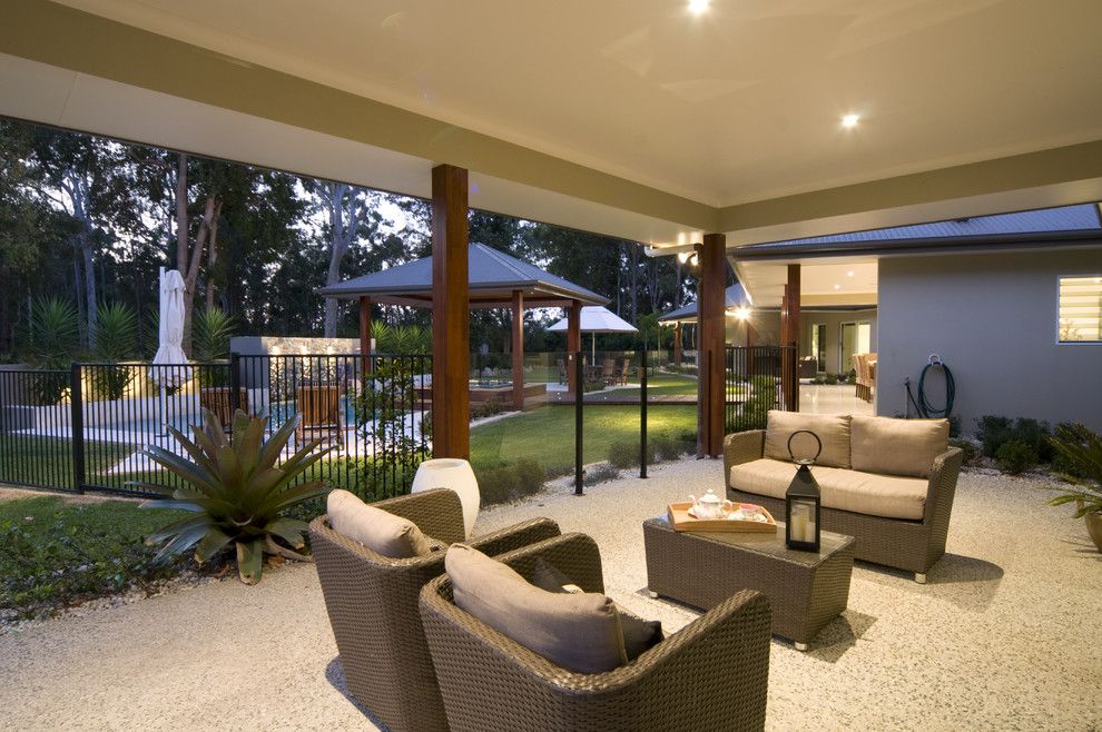 Modern Cabana for a Modern Patio with a Seating Area and Modern Country by Soul Space