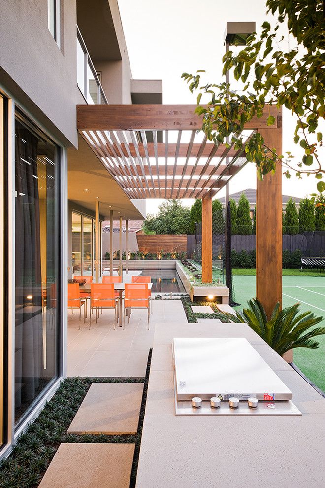 Modernlinefurniture for a Contemporary Landscape with a Modern Landscaping and Garrell Street   Cos Design by C.o.s Design