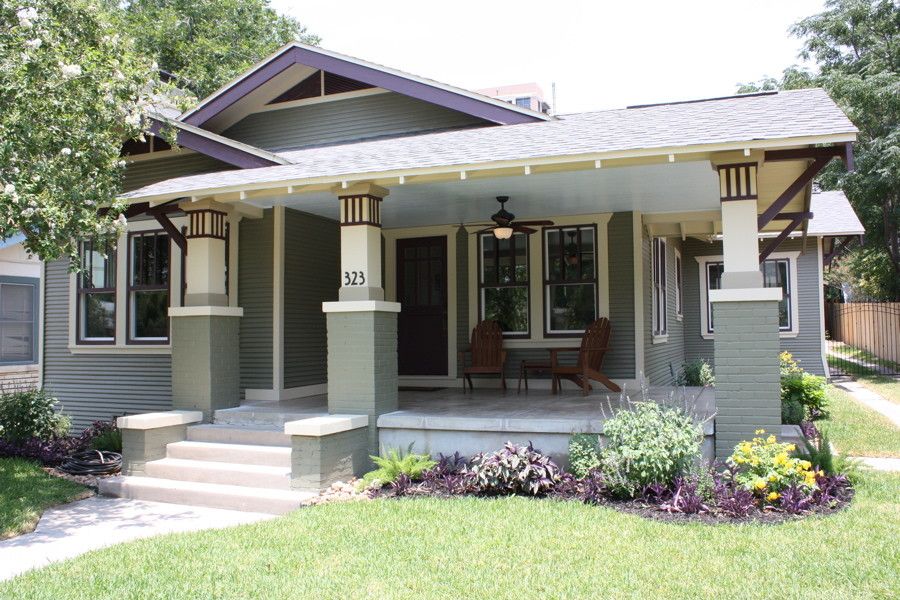 Monroe Bisque for a Traditional Exterior with a Traditional and Craftsman Bungalow Renovation by Green Button Homes Llc