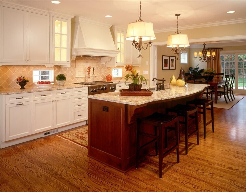 Monroe Bisque for a Traditional Kitchen with a Rustic Stools and Drexel Avenue 2 Residence Kitchen by Martha O'hara Interiors