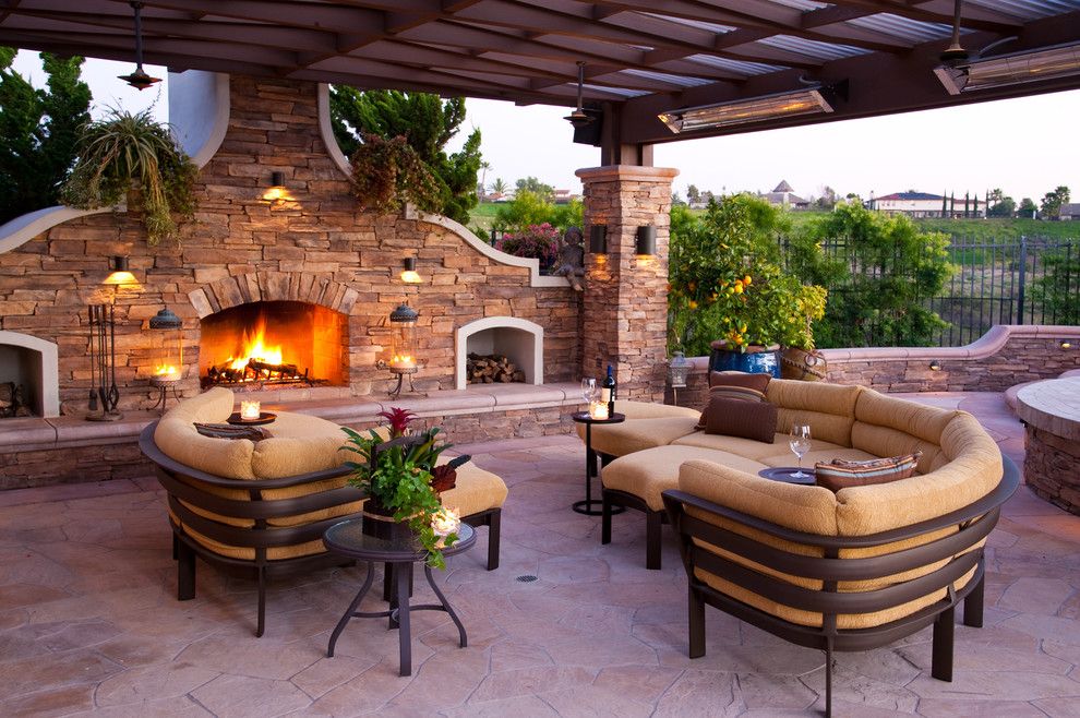 Mor Furniture for Less for a Mediterranean Patio with a Rebecca Johnston and Outdoor Living by R Johnston Interiors