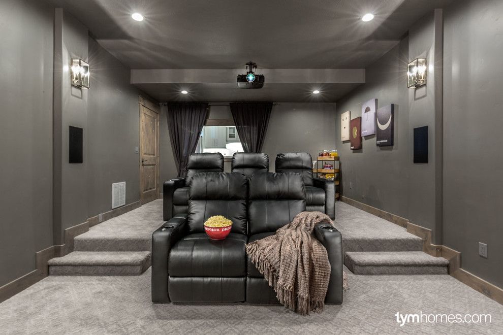 Moreno Valley Theater for a Traditional Home Theater with a Lighting Control and 