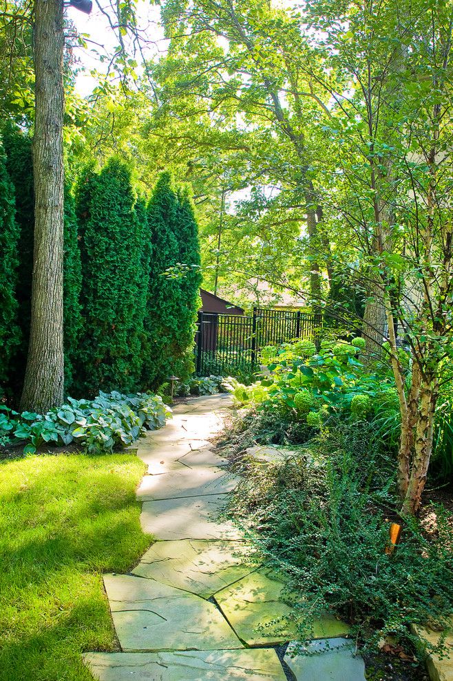 Mossy Oak Fence for a Traditional Landscape with a Plants for a Garden and Deerfield Residence Landscape Design by Arrow. Land + Structures