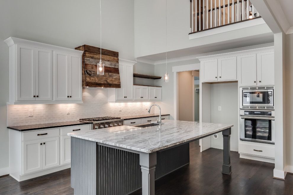 Msi Granite for a Craftsman Kitchen with a Stainless Steel Dual Fuel Range and Hillsboro Village Modern Bungalow by Marilyn Kimberly Hill, Interior Designer