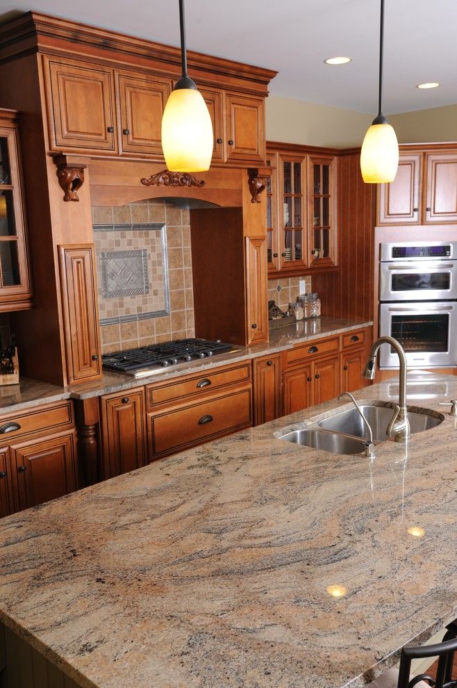 Msi Granite For A Traditional Kitchen With A Range And Kitchens