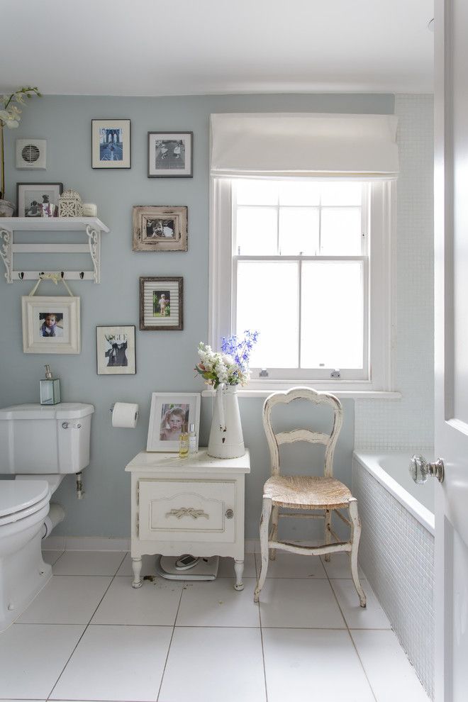 Nhic for a Shabby Chic Style Bathroom with a Shabby Chic and Queens Park House by Honey Bee Interiors