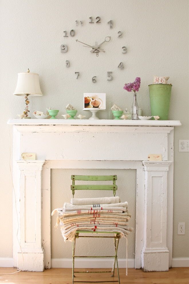 Nhic for a Shabby Chic Style Living Room with a French and Dreamy Whites by Dreamy Whites