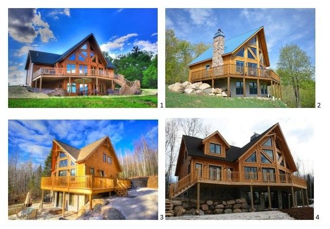 Niblock Homes for a Rustic Spaces with a Log Cabin Home Pictures and Timber Block Log Home Photos by Timber Block Homes