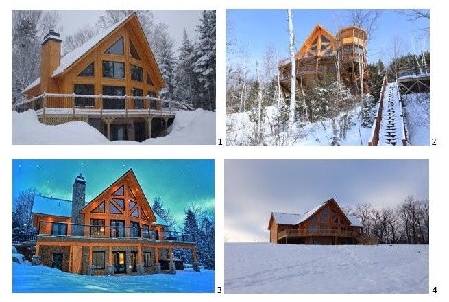 Niblock Homes for a Rustic Spaces with a Winter and Timber Block Log Home Photos by Timber Block Homes