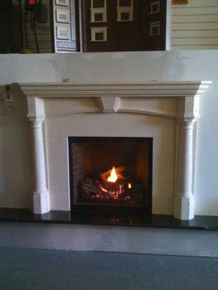 Northwest Metalcraft for a Traditional Living Room with a Pre Cast Surround and Traditional Fireplace by Northwest Metalcraft