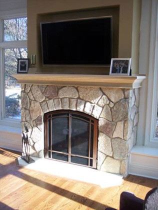 Northwest Metalcraft for a Traditional Living Room with a Tv Above Fireplace and Traditional Fireplace by Northwest Metalcraft