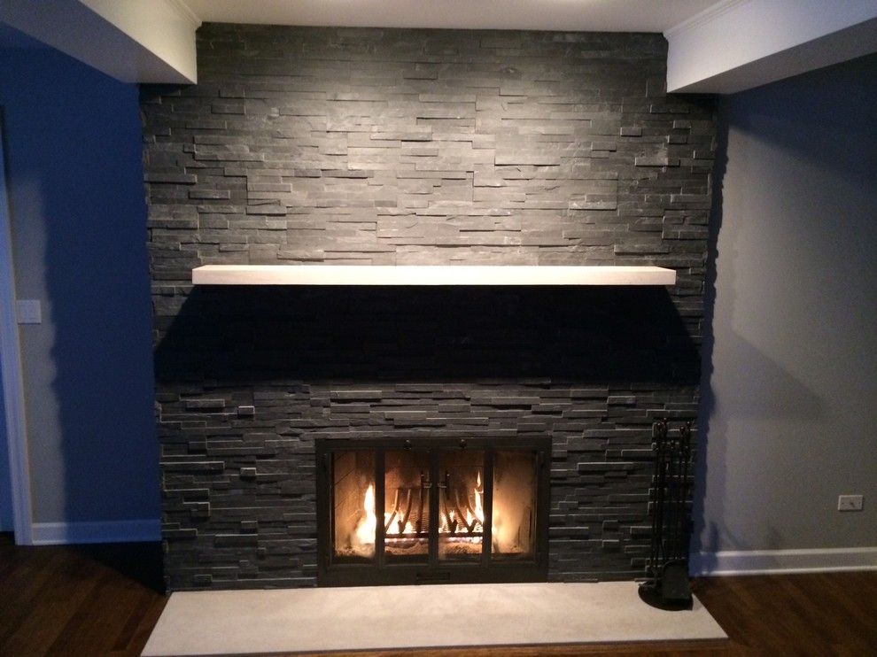 Northwest Metalcraft for a Transitional Spaces with a Bosse Glass Door and Modern Fireplace by Northwest Metalcraft