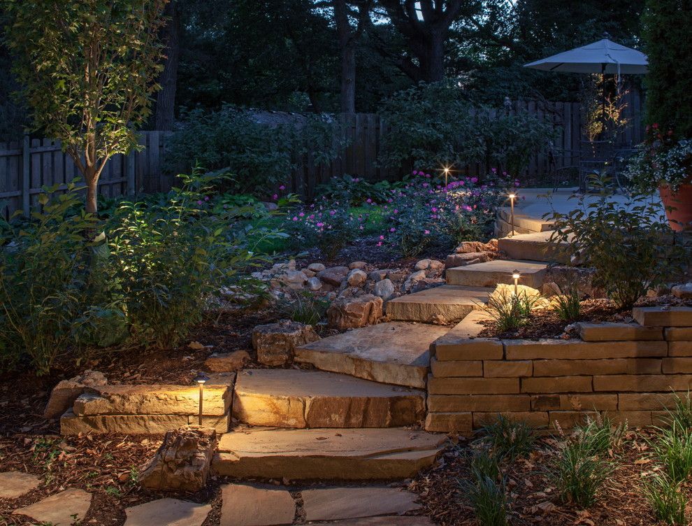 Oakwood Homes Omaha for a Traditional Landscape with a Bark Mulch and Private Residence by Andrew J Coleman