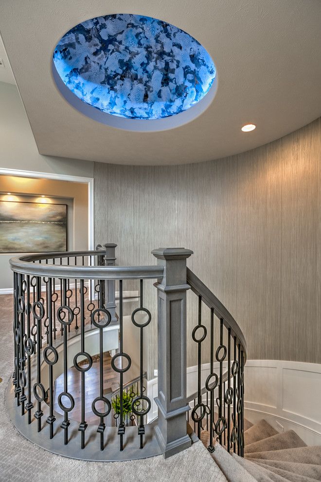 Oakwood Homes Omaha for a Transitional Staircase with a Dome and the Brandenburg by Landmark Performance Homes