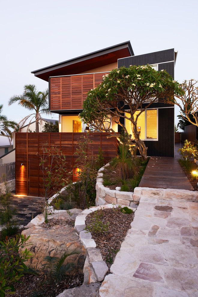 Ocean House Islamorada for a Contemporary Exterior with a Wood Garage Door and Seaview Beach House by Mackenzie Pronk Architects