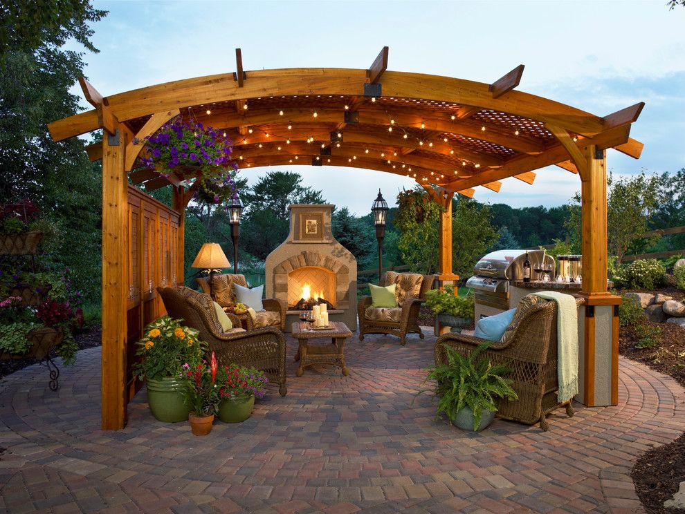 Oly Furniture for a Contemporary Spaces with a Gazebo and Sonoma Outdoor Room by the Outdoor Greatroom Company