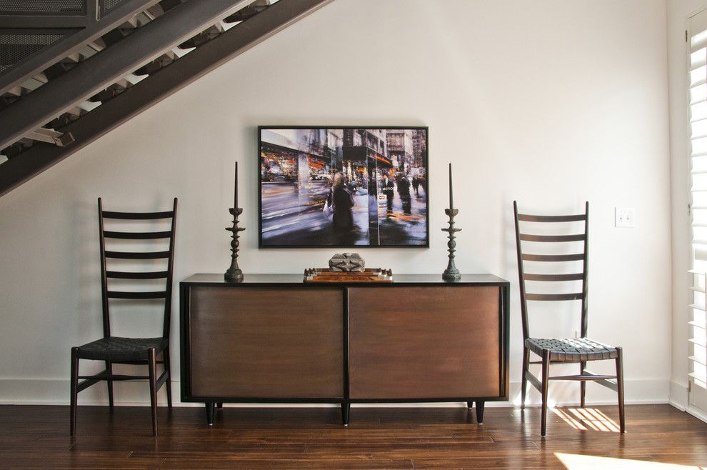 Oly Studio for a Modern Hall with a Candlesticks and Stairway Nook by Katy Sullivan Designs