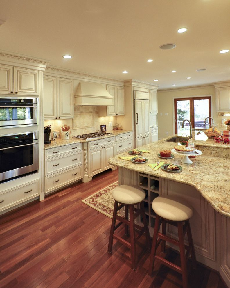 Omega Cabinets for a Traditional Kitchen with a Denise Koczera and Elegant French Country Kitchen by Denise Koczera