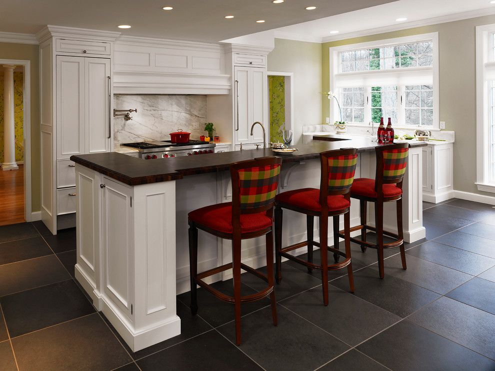 Opa Los Gatos for a Traditional Kitchen with a Yellow Wall and Kitchens by Kitchens of Los Gatos