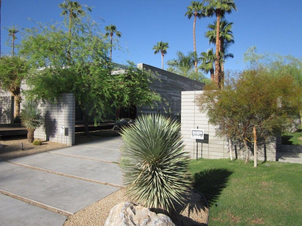 Orco Block for a Midcentury Exterior with a Architectural Design and Modern Residence Using Orco Block & Hardscape by Orco Block & Hardscape