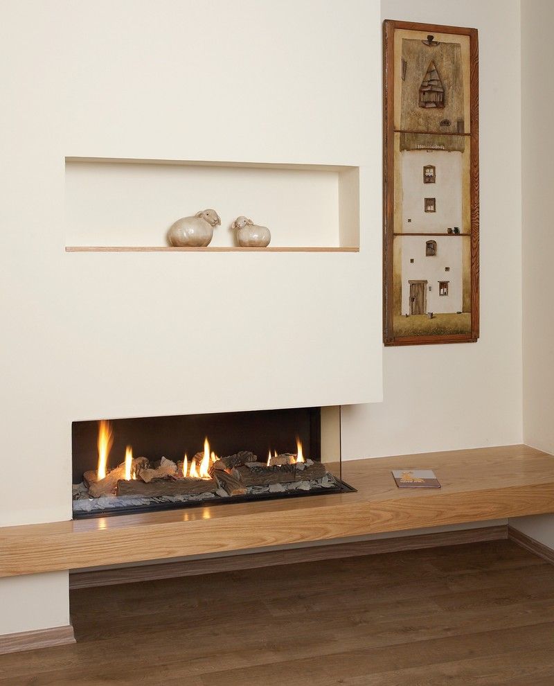 Ortal Fireplaces for a Contemporary Spaces with a Ortal Fireplace and Ortal Usa   Clear 110 Rs by Ortal Usa