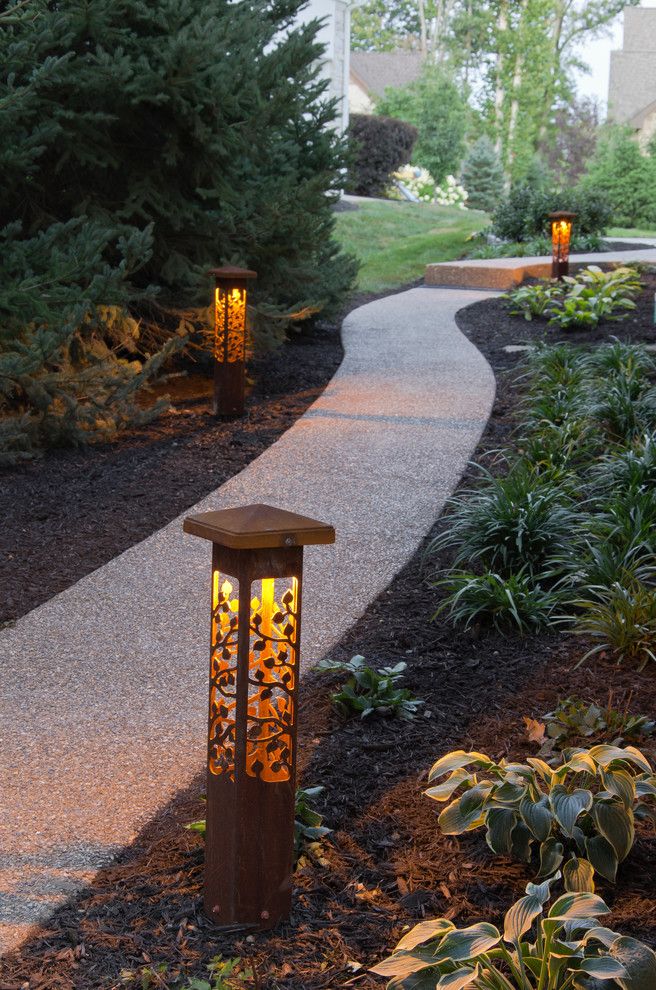 Outdoor Lighting Perspectives for a Contemporary Landscape with a Exterior Lights and *New* Outdoor Lighting Perspectives Sculpture Lights by Outdoor Lighting Perspectives of Chattanooga