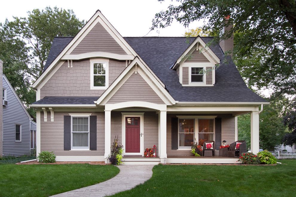 Owens Corning Roofing for a Traditional Exterior with a Beige Exterior and Minneapolis Cape Cod Renovation by Anchor Builders