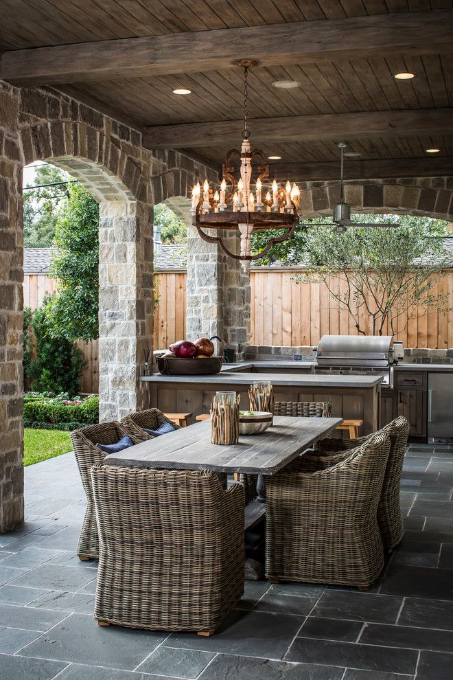 Padio for a Traditional Patio with a Outdoor Kitchen and Bordley 2 by Thompson Custom Homes