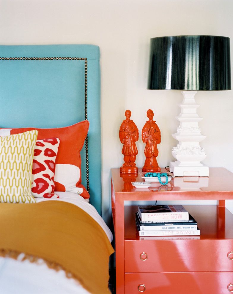 Painting with a Twist Lake Charles for a Eclectic Bedroom with a Nightstand and Betsy Burnham by Burnham Design