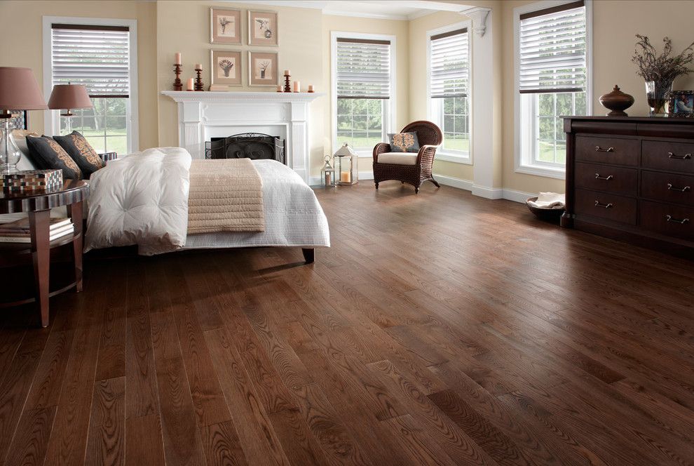 Pallet Flooring for a Traditional Bedroom with a Preverco and Hardwood Flooring by Demar