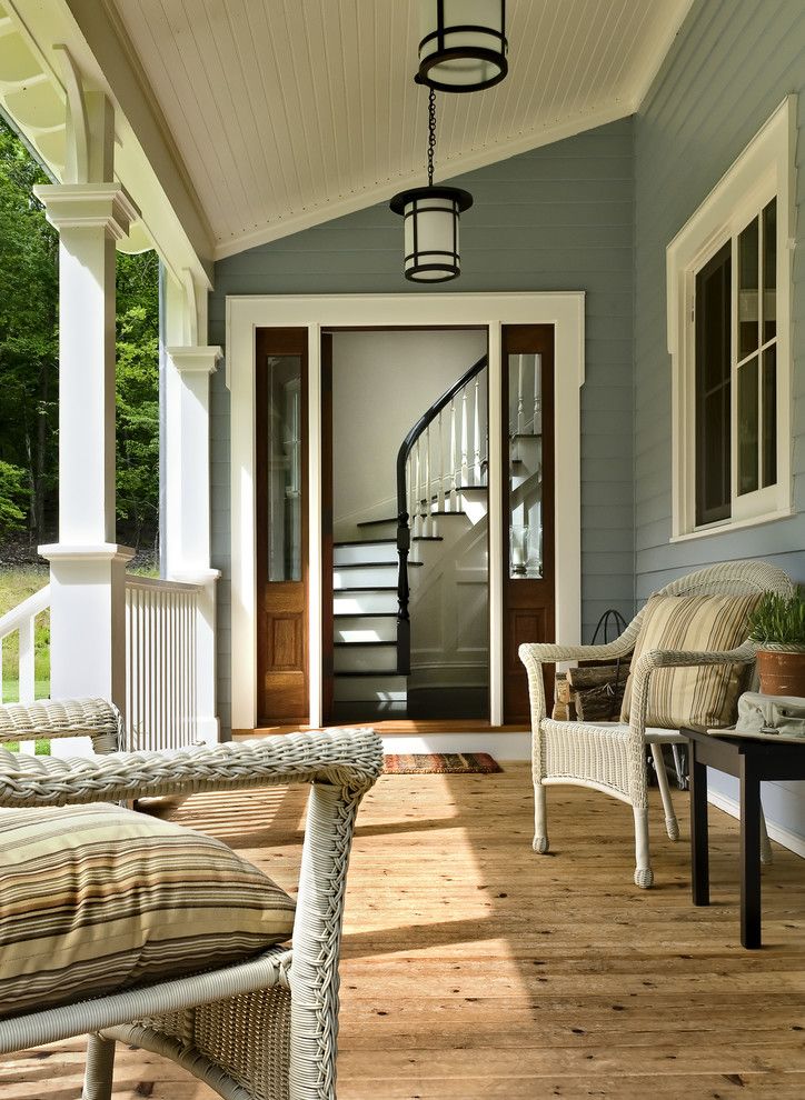 Pallet Flooring for a Traditional Porch with a Country and Crisp Architects by Crisp Architects
