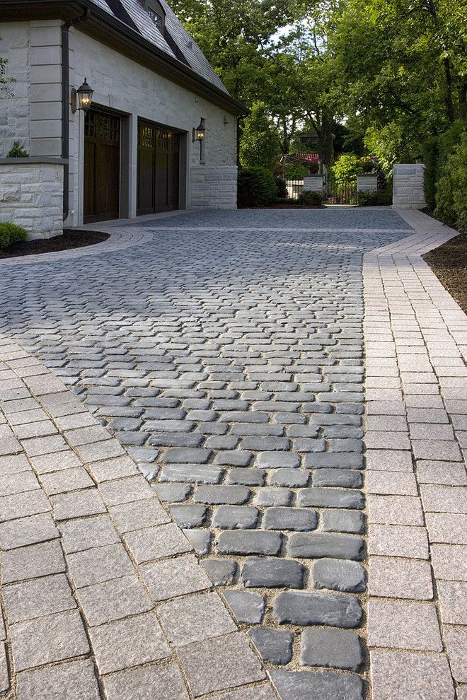 Paver Patterns for a Traditional Landscape with a Granite Banding and James Martin Associates by James Martin Associates