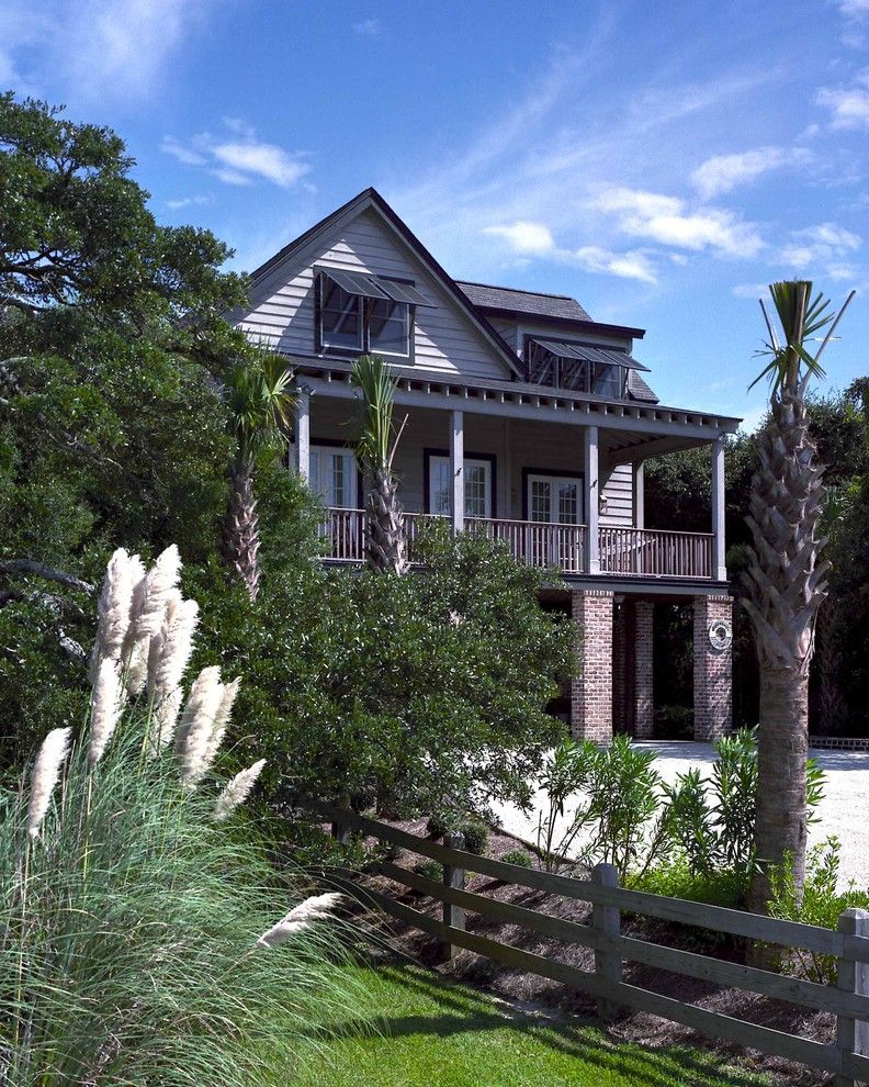 Pawleys Island Posh for a Beach Style Exterior with a Eaves and Pawleys Island Residence by Catalyst Architects, Llc