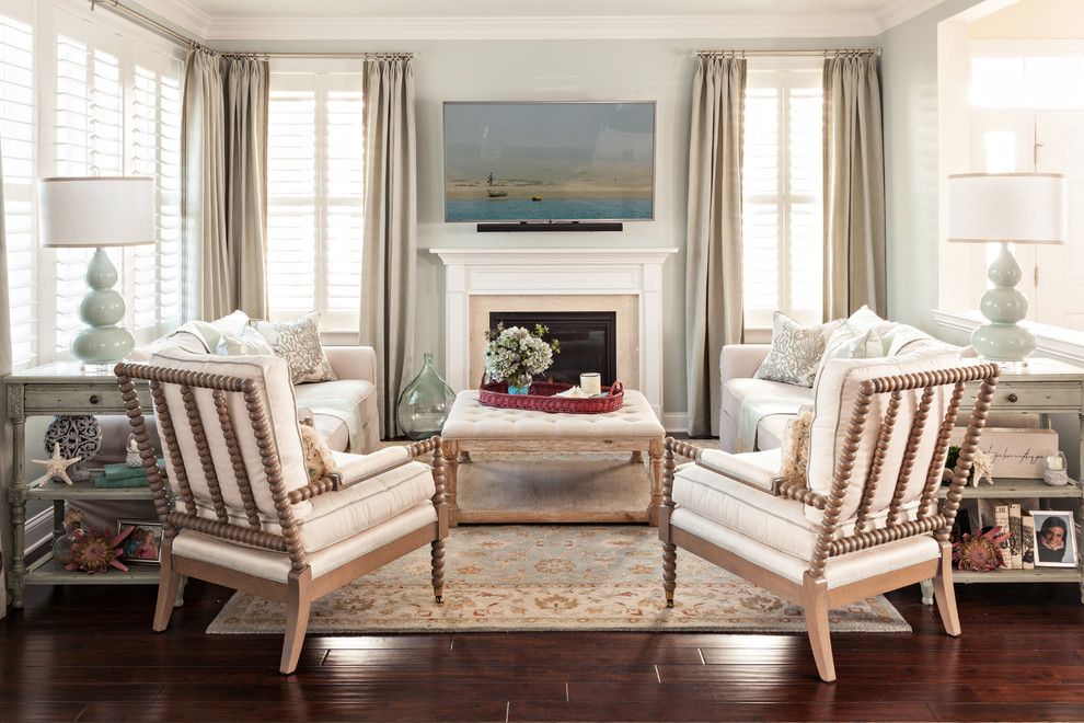 Peaceful Valley Furniture for a Beach Style Living Room with a Cape Cod and Hingham Shipyard Home by Casabella Interiors