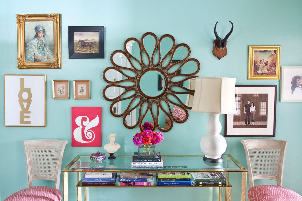 Penthouse Philadelphia for a Eclectic Entry with a Console Table and Philadelphia Penthouse by Caitlin Wilson Design