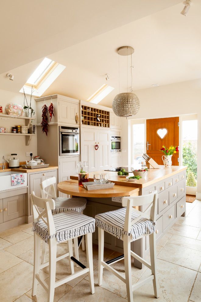 Perch Furniture for a Farmhouse Kitchen with a Sink Unit and Country Kitchen  Ancaster, Lincolnshire by Hill Farm Furniture Ltd