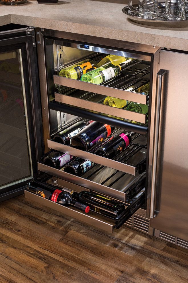 Perlick for a  Spaces with a Wine Cellar and Refrigerated Wine Storage for Red and White Wine by Perlick