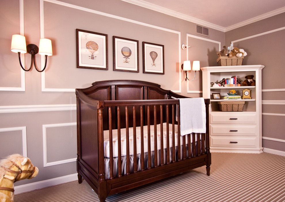 Pike Nursery for a Traditional Nursery with a Cabinets and Pepper Pike French Inspired by Reflections Interior Design