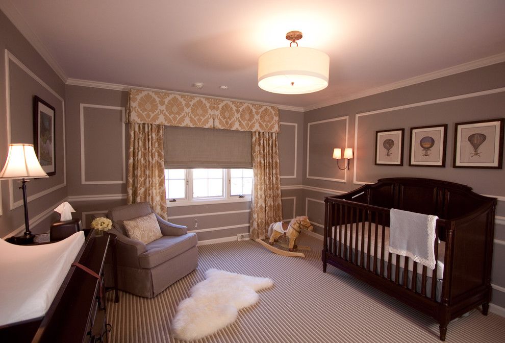 Pike Nursery for a Traditional Nursery with a Table Lamp and Pepper Pike French Inspired by Reflections Interior Design