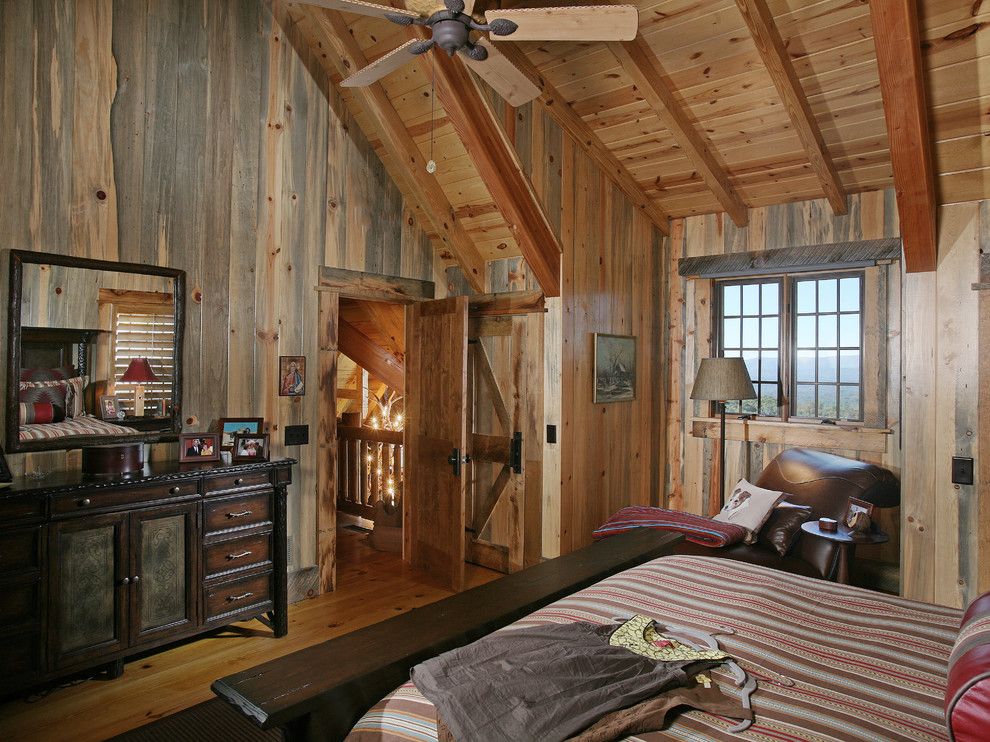 Pine Creek Structures for a Rustic Bedroom with a Rustic and Wild Turkey Lodge Bedrooms by Michael Grant