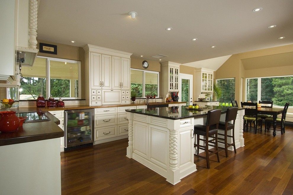 Pineapple Symbolism for a Traditional Kitchen with a Traditional and Pineapple Kitchen by the Sky is the Limit Design